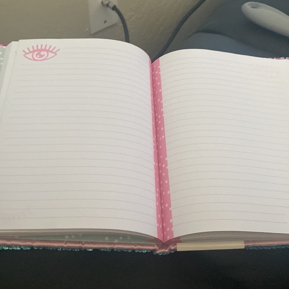 New Sparkling Journal Pink and Blue with white note book paper . - Picture 5 of 8